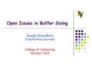 Open Issues in Buffer Sizing