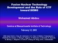 Fusion Nuclear Technology Development and the Role of CTF toward DEMO PowerPoint PPT Presentation