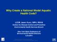 Why Create a National Model Aquatic Health Code? PowerPoint PPT Presentation