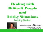 Dealing with Difficult People and Tricky Situations Training System