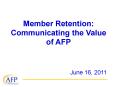 The Association of Fundraising Professionals (AFP) PowerPoint PPT Presentation