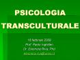 PSICOLOGIA TRANSCULTURALE PowerPoint PPT Presentation