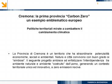 Cremona: la prima provincia 