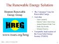 The Consumer Voice for Renewable Energy PowerPoint PPT Presentation