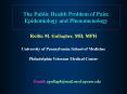 The Public Health Problem of Pain: Epidemiology and Phenomenology PowerPoint PPT Presentation