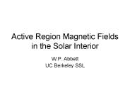 Active Region Magnetic Fields in the Solar Interior