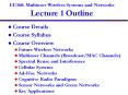 EE360: Multiuser Wireless Systems and Networks Lecture 1 Outline PowerPoint PPT Presentation