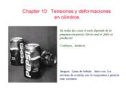 Chapter 10: Tensiones y deformaciones en cilindros