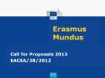 Erasmus Mundus PowerPoint PPT Presentation