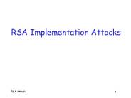 RSA Implementation Attacks