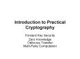 Introduction to Practical Cryptography PowerPoint PPT Presentation