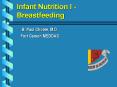Infant Nutrition I - Breastfeeding PowerPoint PPT Presentation