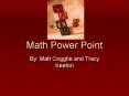 Math Power Point PowerPoint PPT Presentation