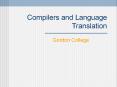 Compilers and Language Translation PowerPoint PPT Presentation