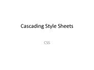 Cascading Style Sheets
