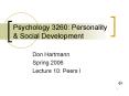 Psychology 3260: Personality PowerPoint PPT Presentation