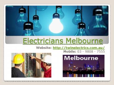 Best Electricians, Plumber Services in Melbourne