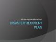 Disaster Recovery Plan PowerPoint PPT Presentation