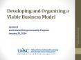 Developing and Organizing a Viable Business Model PowerPoint PPT Presentation