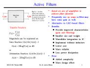 ECE 352  Electronics II  -  Course  Overview