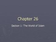 Section 1: The World of Islam