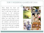 TOP 5 WEDDING GAMES OF 2014