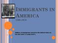 Immigrants in America 1865-1915 PowerPoint PPT Presentation