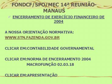 ENCERRAMENTO DE EXERC