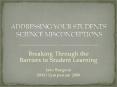 Breaking Through the Barriers to Student Learning PowerPoint PPT Presentation