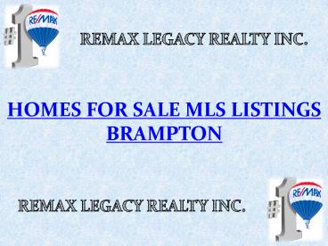 Homes for sale MLS Listings Brampton