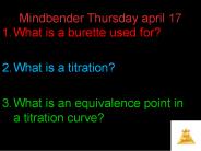 Mindbender Thursday april 17