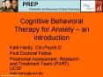 Cognitive Behavioral Therapy for Anxiety  PowerPoint PPT Presentation