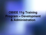 OBIEE 11G ONLINE TRAINING PROGRAM