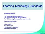 Learning Technology Standards