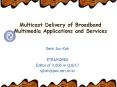Multicast Delivery of Broadband Multimedia Applications and Services PowerPoint PPT Presentation