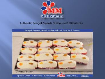 Authentic Bengali Sweets Online - MM Mithaiwala