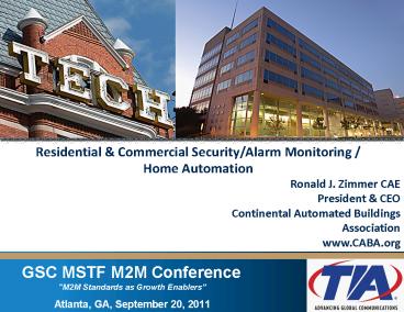 GSC MSTF M2M Conference