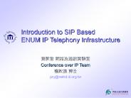 Introduction to SIP Based ENUM IP Telephony Infrastructure