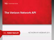 The Verizon Network API