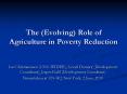The (Evolving) Role of Agriculture in Poverty Reduction PowerPoint PPT Presentation