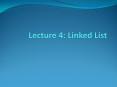 Lecture 4: Linked List PowerPoint PPT Presentation