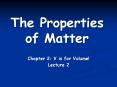 The Properties of Matter PowerPoint PPT Presentation