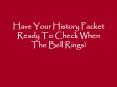 Have Your History Packet Ready To Check When The Bell Rings! PowerPoint PPT Presentation