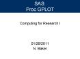 SAS: Proc GPLOT PowerPoint PPT Presentation
