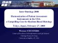 Inter Ontology 2008  Harmonization of Patient Assessment Instruments in the USA: a Compelling Case for Realism-Based Ontology Tokyo, Japan, February 27, 2008 PowerPoint PPT Presentation