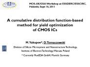 PCM based Statistical Modeling using BPV approach