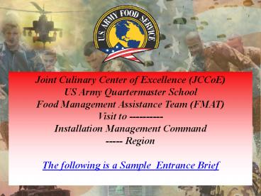 Joint Culinary Center of Excellence (JCCoE)