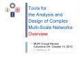 Tools for the Analysis and Design of Complex Multi-Scale Networks: Overview PowerPoint PPT Presentation