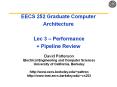 EECS 252 Graduate Computer Architecture  Lec 3  PowerPoint PPT Presentation