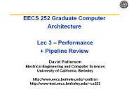 EECS 252 Graduate Computer Architecture  Lec 3 